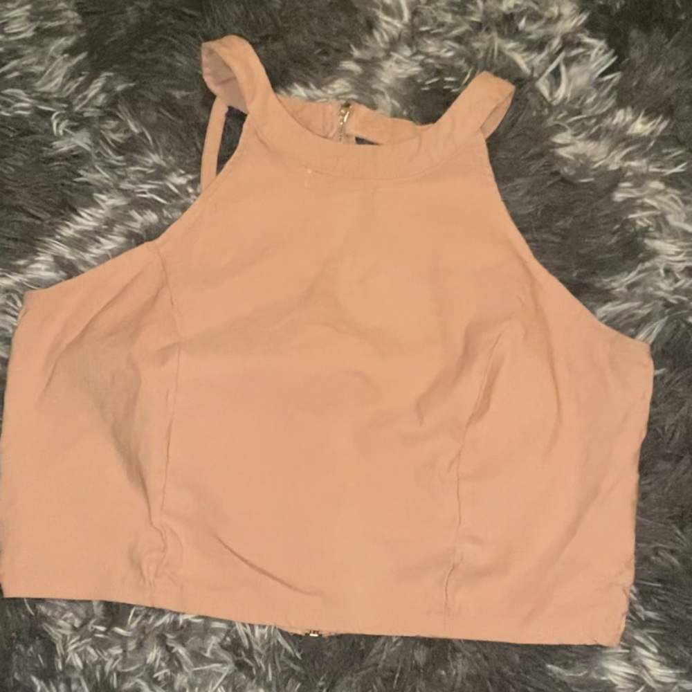 Light pink crop top